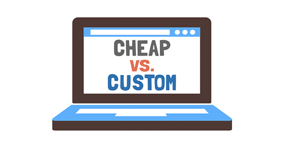 Cheap Websites vs Custom Websites [INFOGRAPHIC]