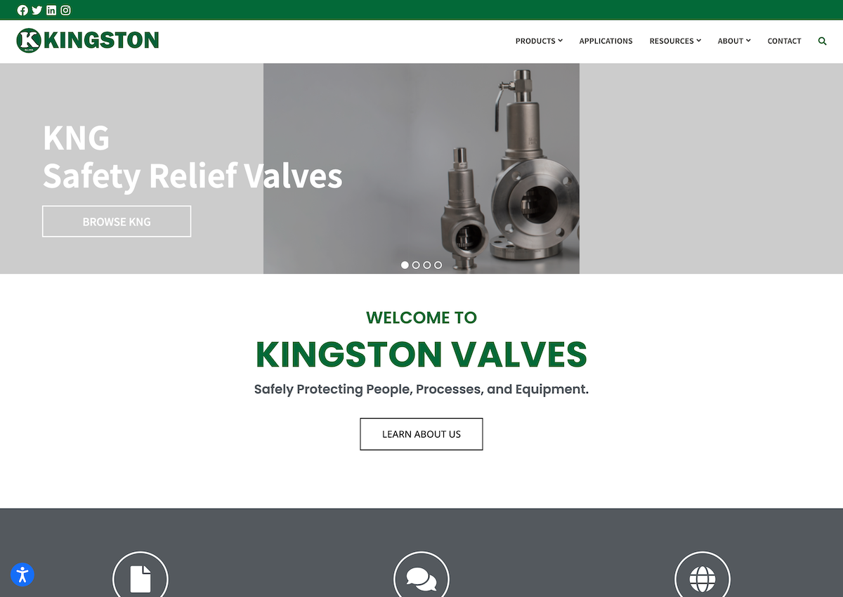 Kingston Valves desktop image