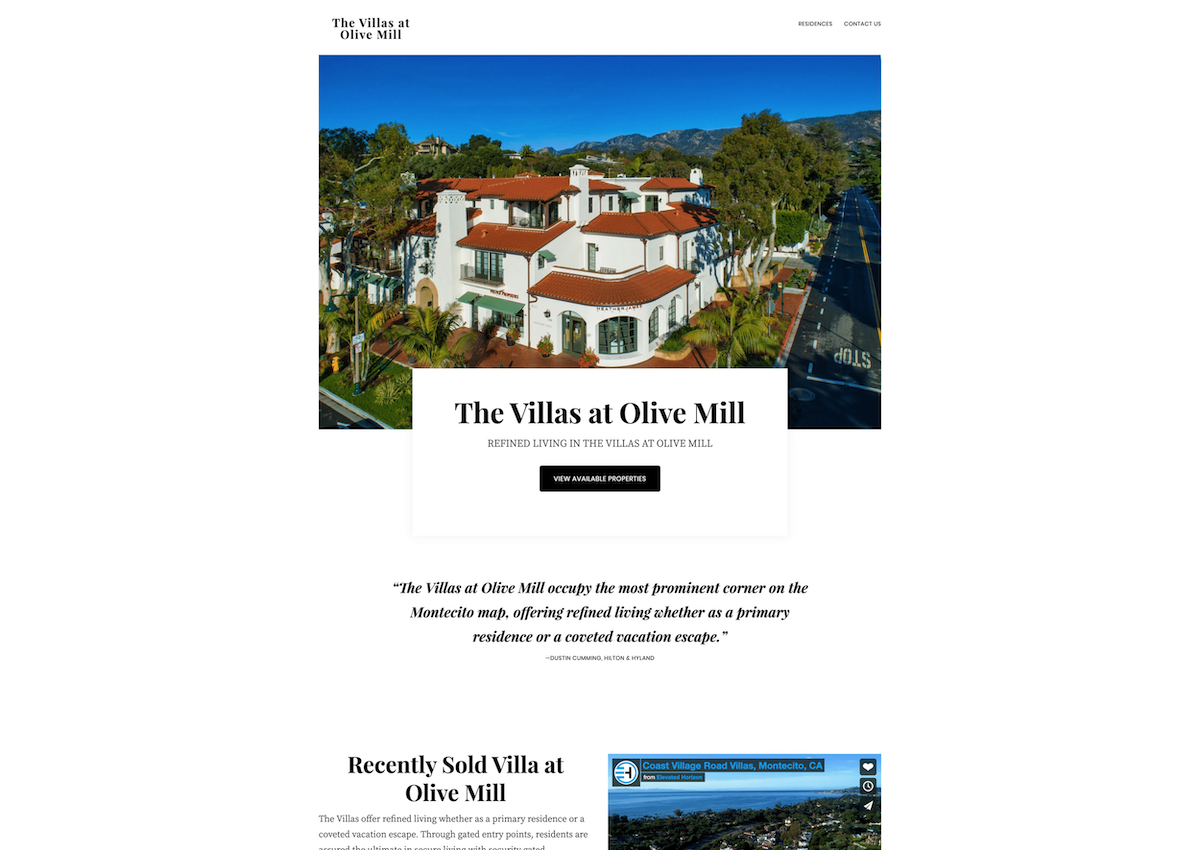 The Villas at Olive Mill desktop image